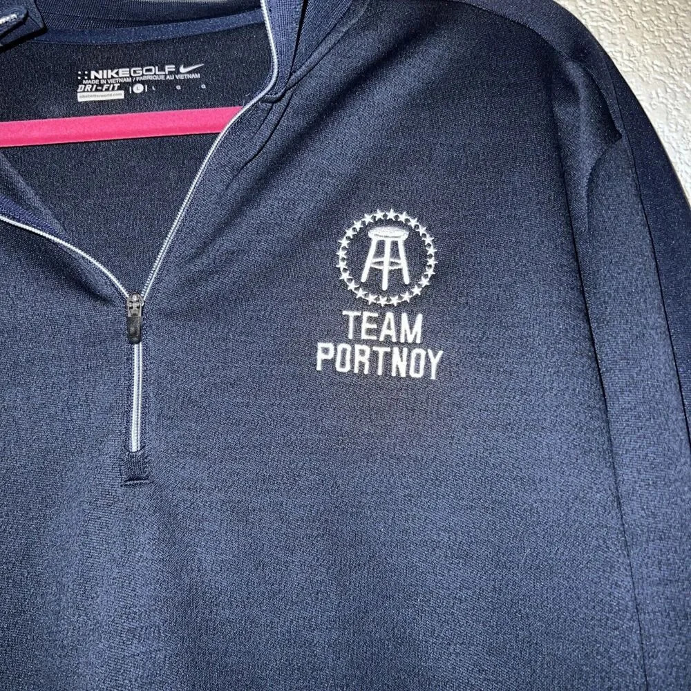 Barstool Embroidered Team Portnoy Nike Golf Dri-fit Size L - Picture 3 of 8